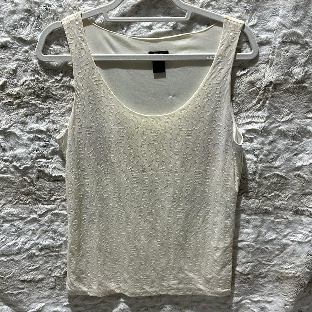 Ann Taylor Sequin Tank L